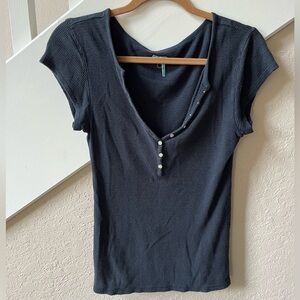 Old Navy Fitted Henley Tee